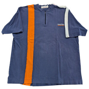 90s Nautica Competition Quarter Zip Short Sleeve Shirt